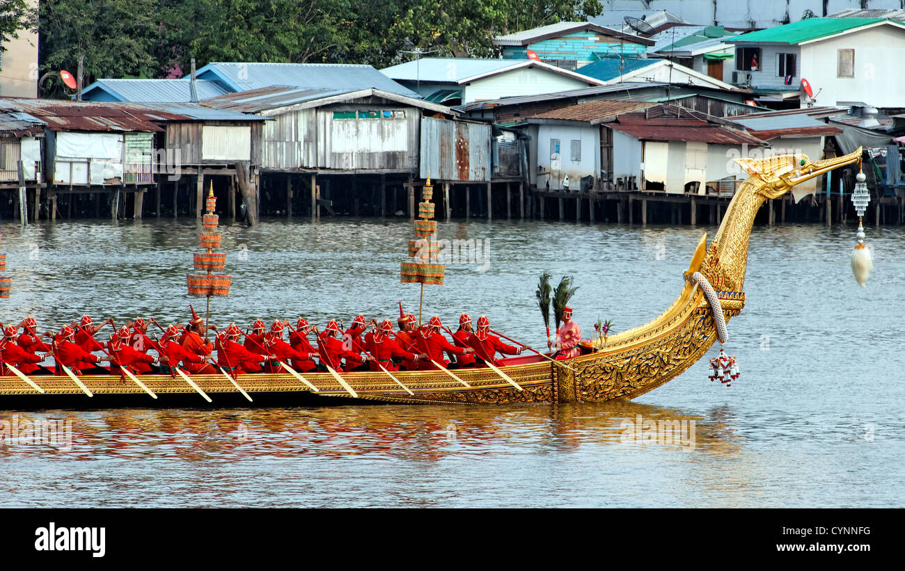 La Barge Royale Procession, Bangkok, Thaïlande 2012 Banque D'Images