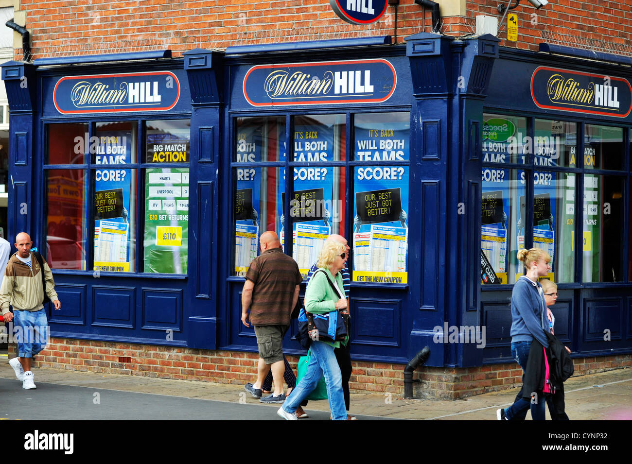William Hill bookmakers de Whitby. Banque D'Images