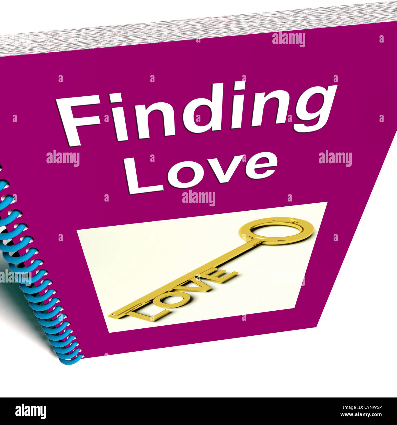 Trouver l'amour livre montrant le Conseil de rapport Banque D'Images