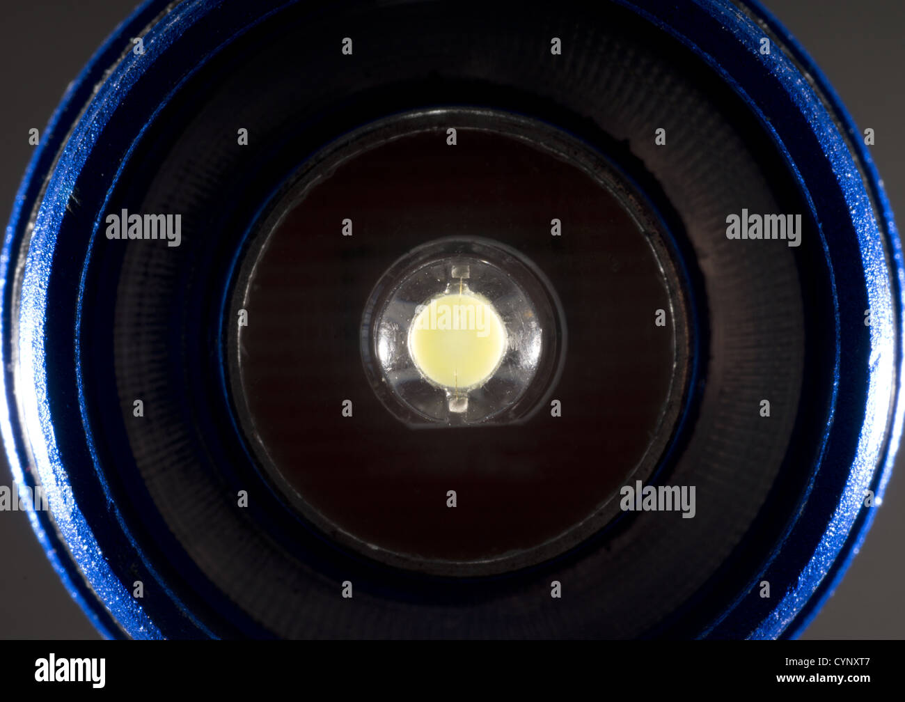 Gros plan d'une seule led torch Banque D'Images
