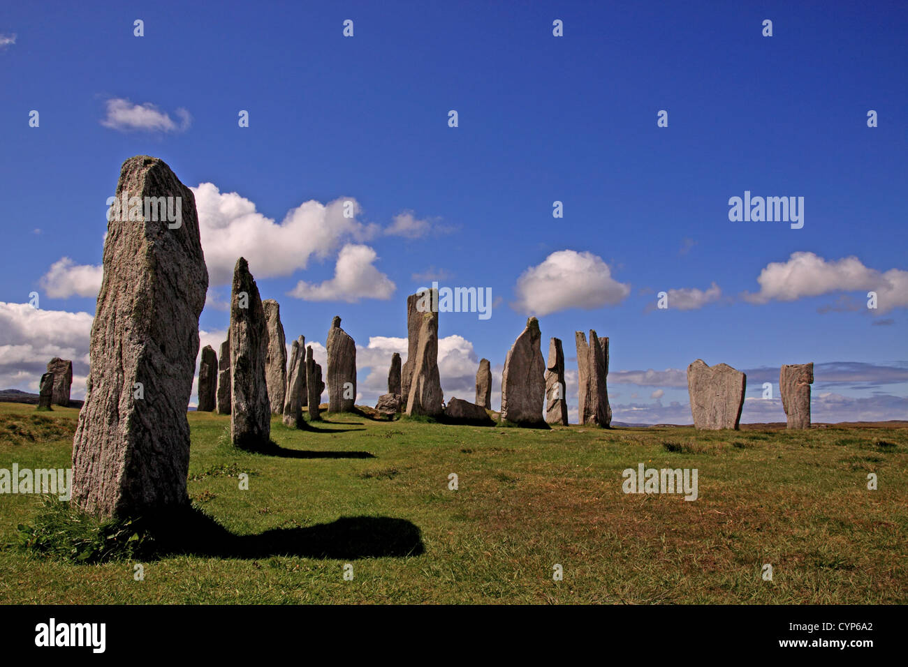 UK Ecosse Outer Hebrides Isle Of Lewis Callanish Standing Stones Banque D'Images
