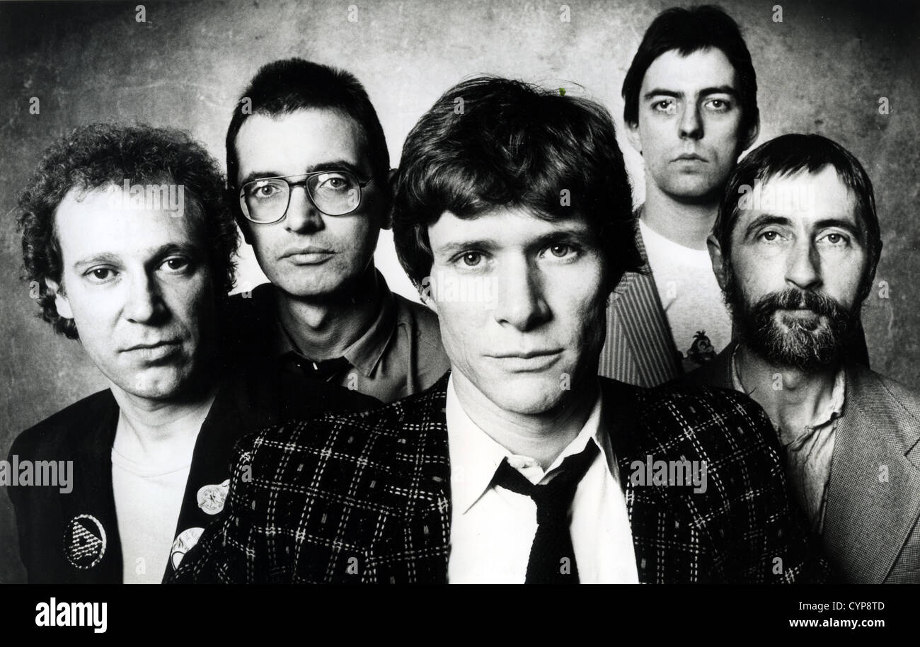 Le Blues Band photo promotionnelle du groupe de rock britannique de formation originale en 1979. Voir la description ci-dessous pour les noms Banque D'Images