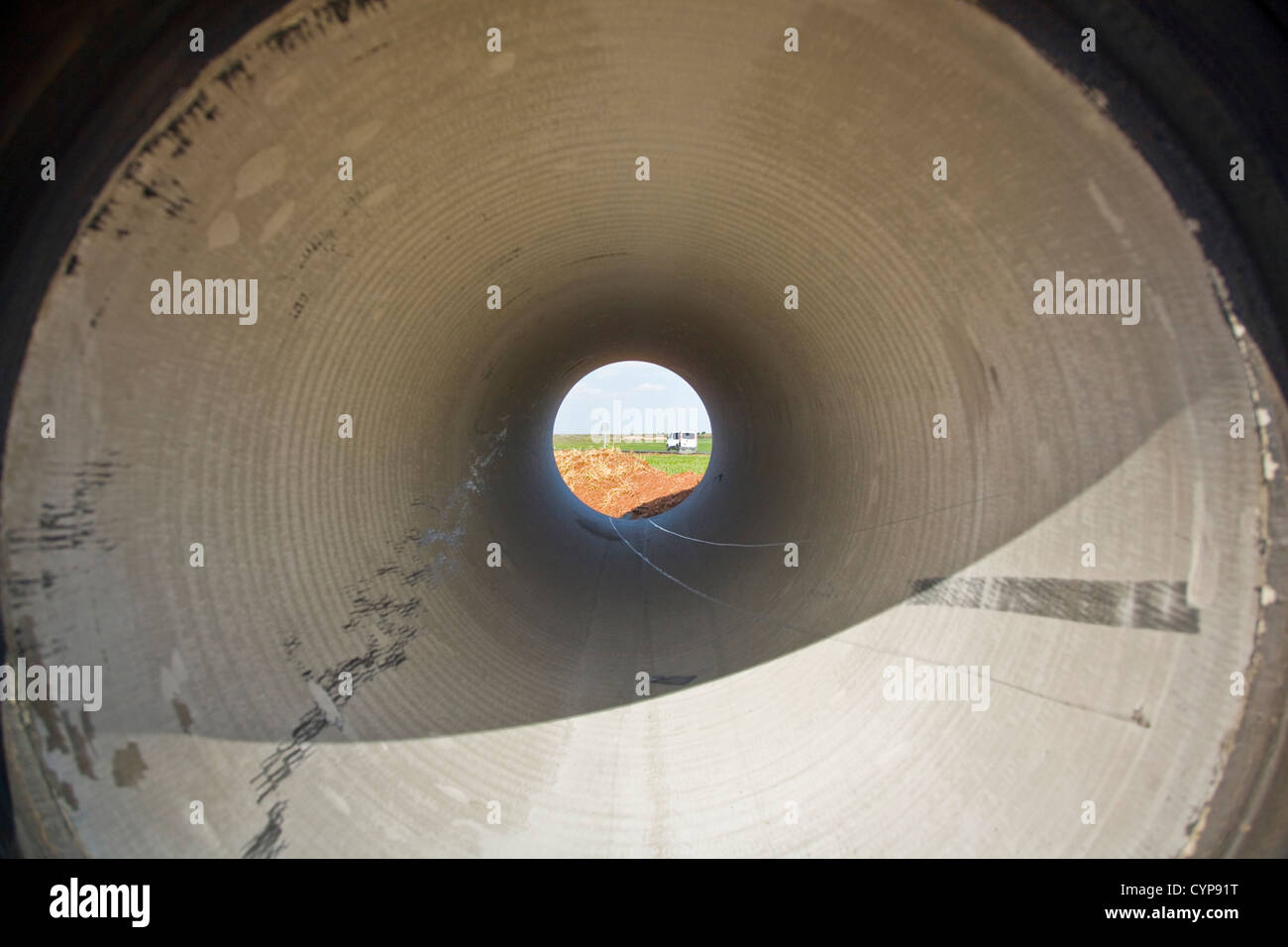 Gros pipelines au Canada en Espagne Banque D'Images