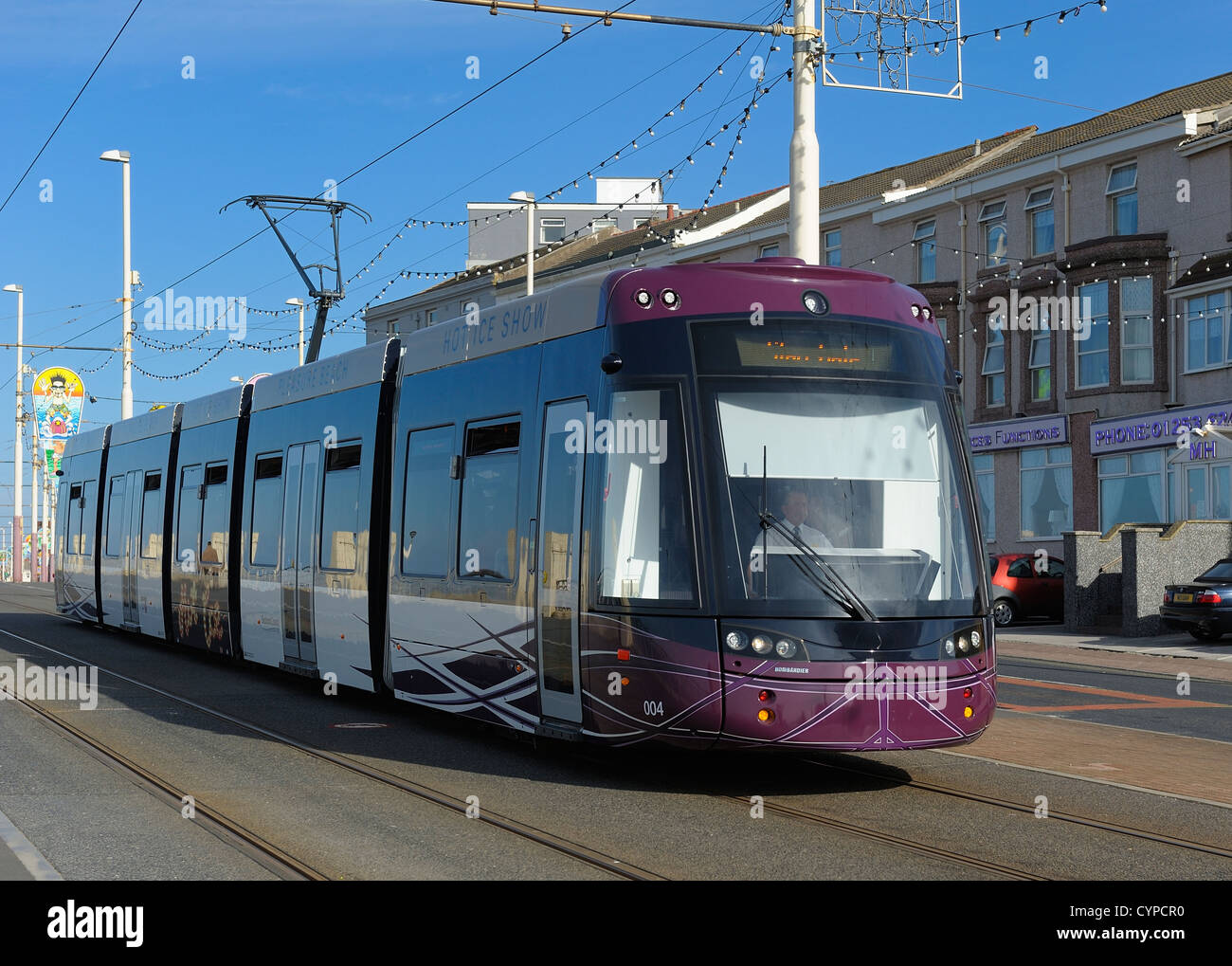 Tramway BOMBARDIER FLEXITY 2 blackpool lancashire uk Banque D'Images