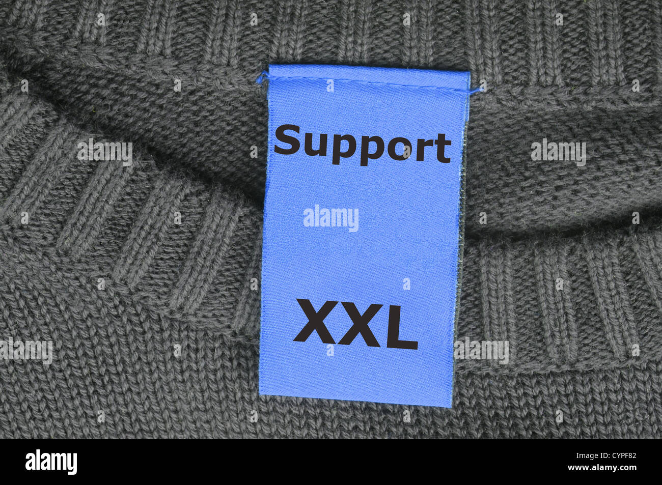 Concept de soutien ou d'aide avec la mode tag Banque D'Images