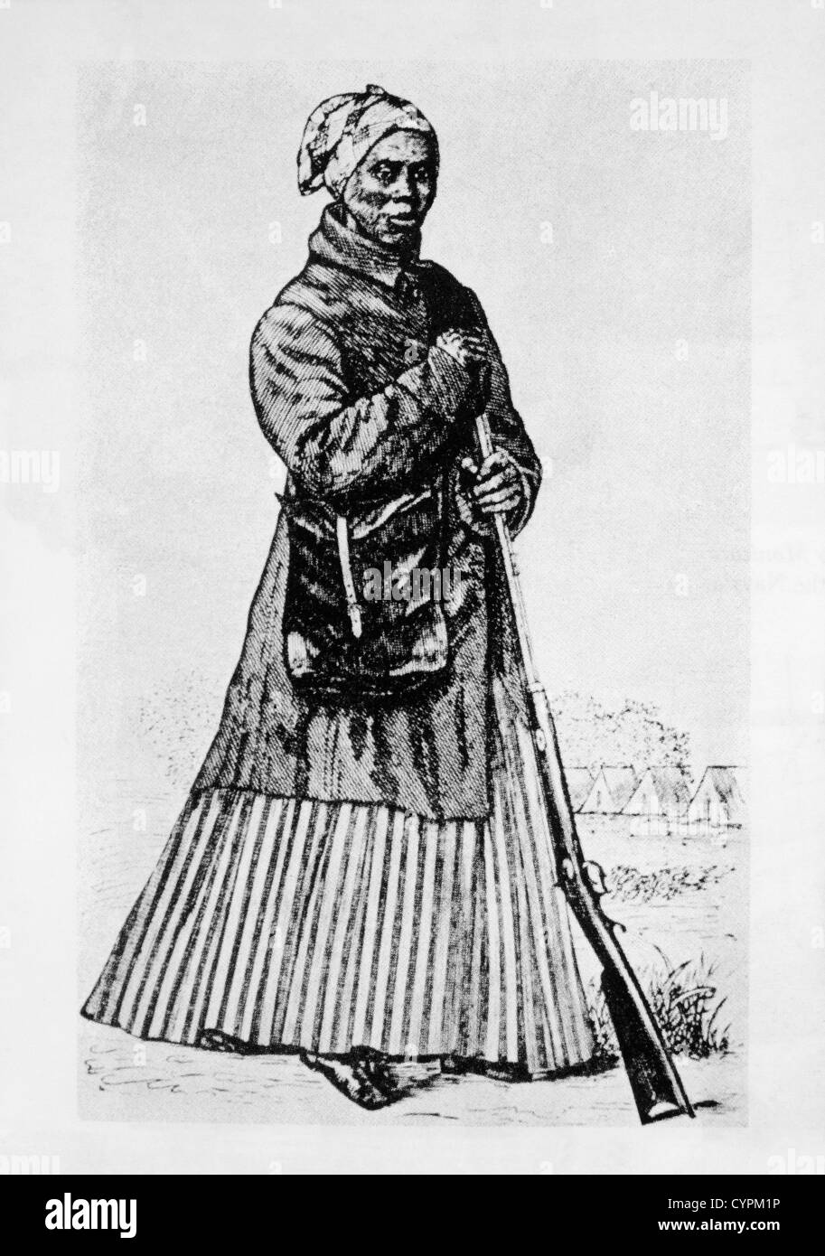 Harriet Tubman (1820-1913) abolitionniste américain, Banque D'Images