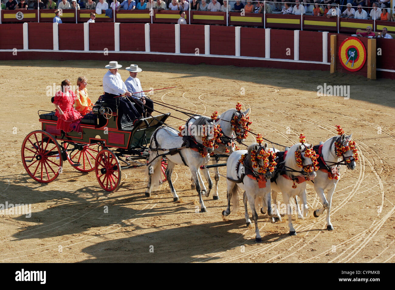 La concurrence nationale prises juste fuengirola Costa del sol malaga andalousie espagne concurso nacional enganches españa Andalucia Banque D'Images