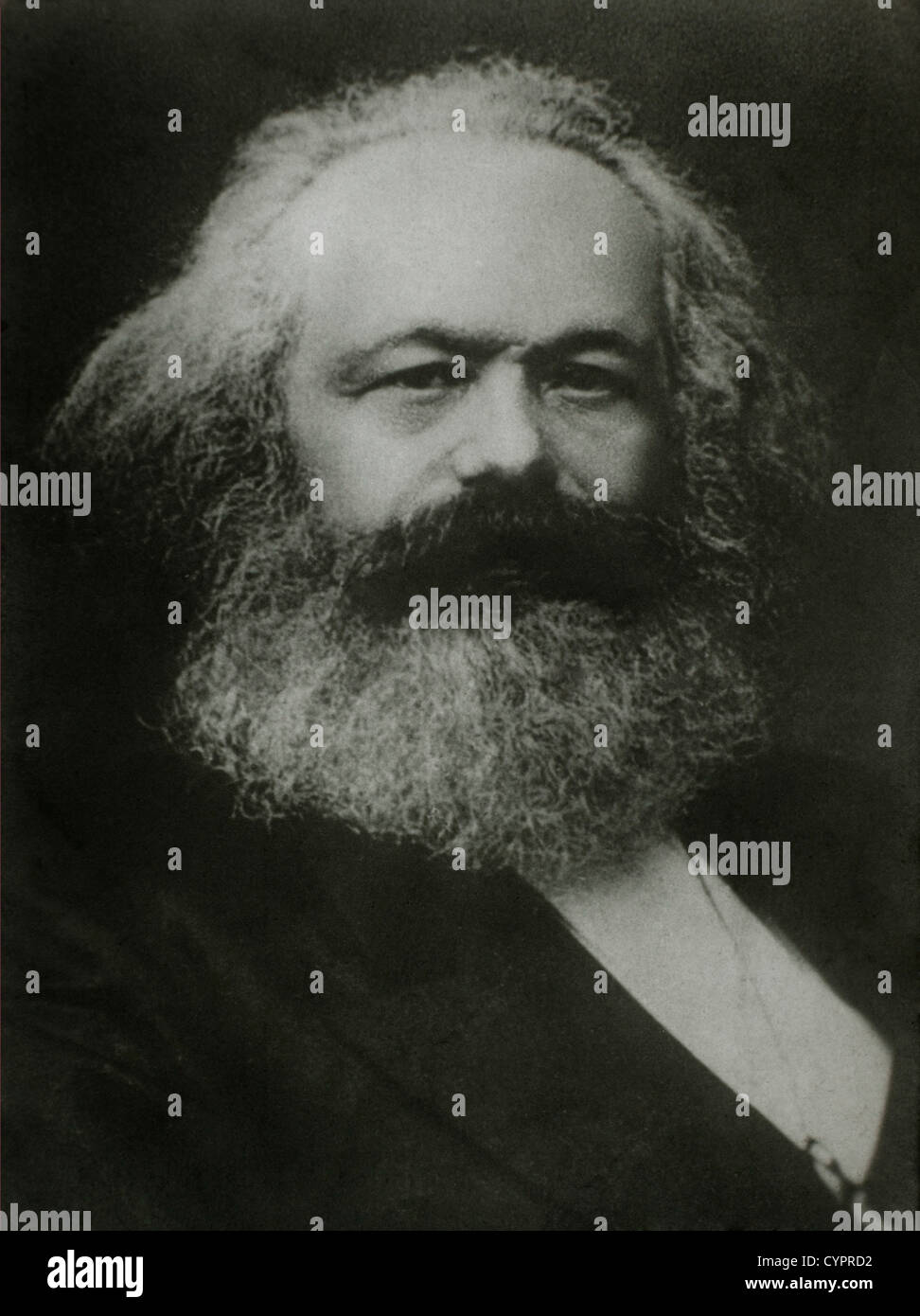 Karl Marx (1818-1883), philosophe allemand,1875, Portrait Banque D'Images