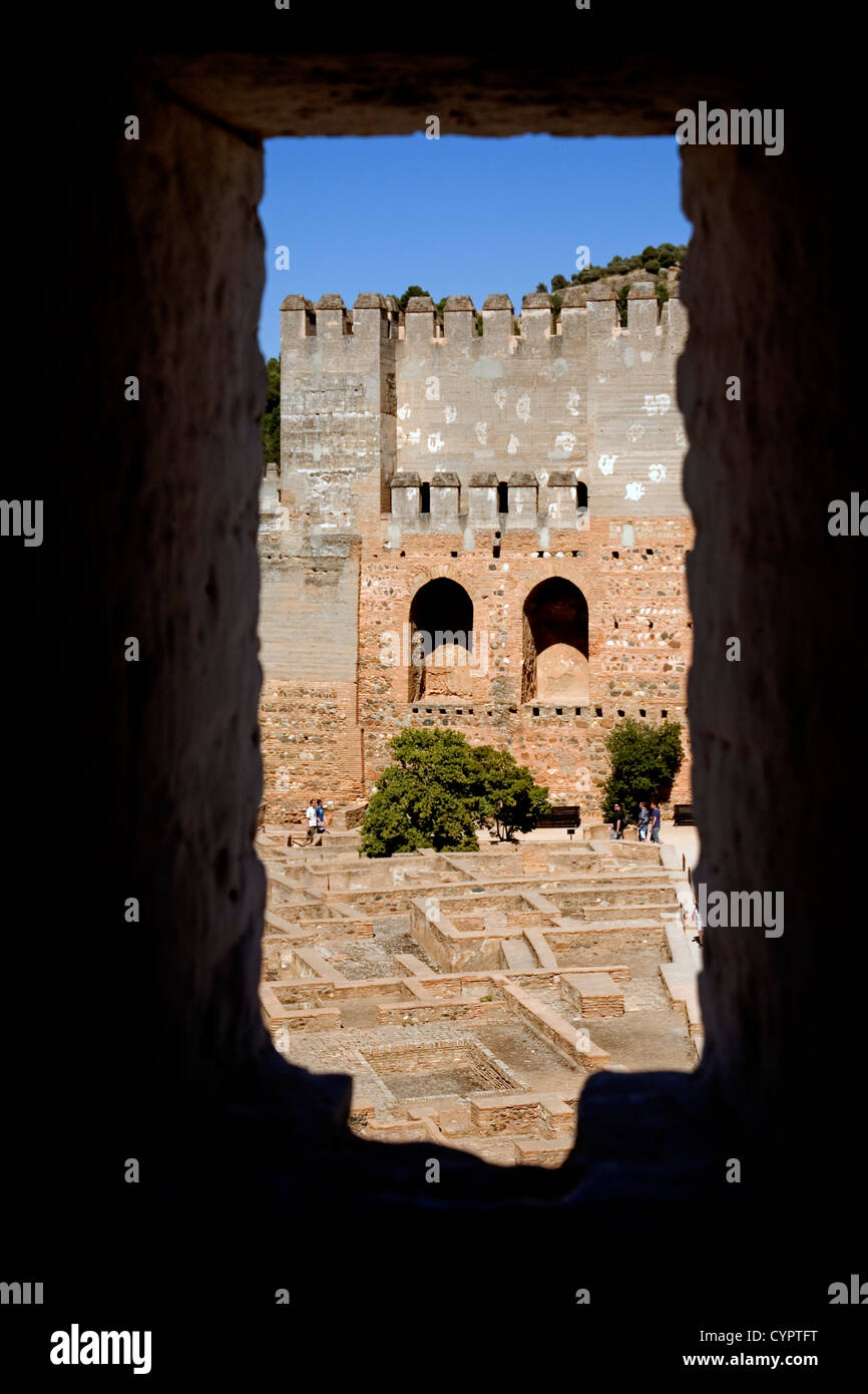 Alhambra Granada Andalousie Espagne forteresse alcazaba Alhambra Granada, Andalousie Espagne Banque D'Images