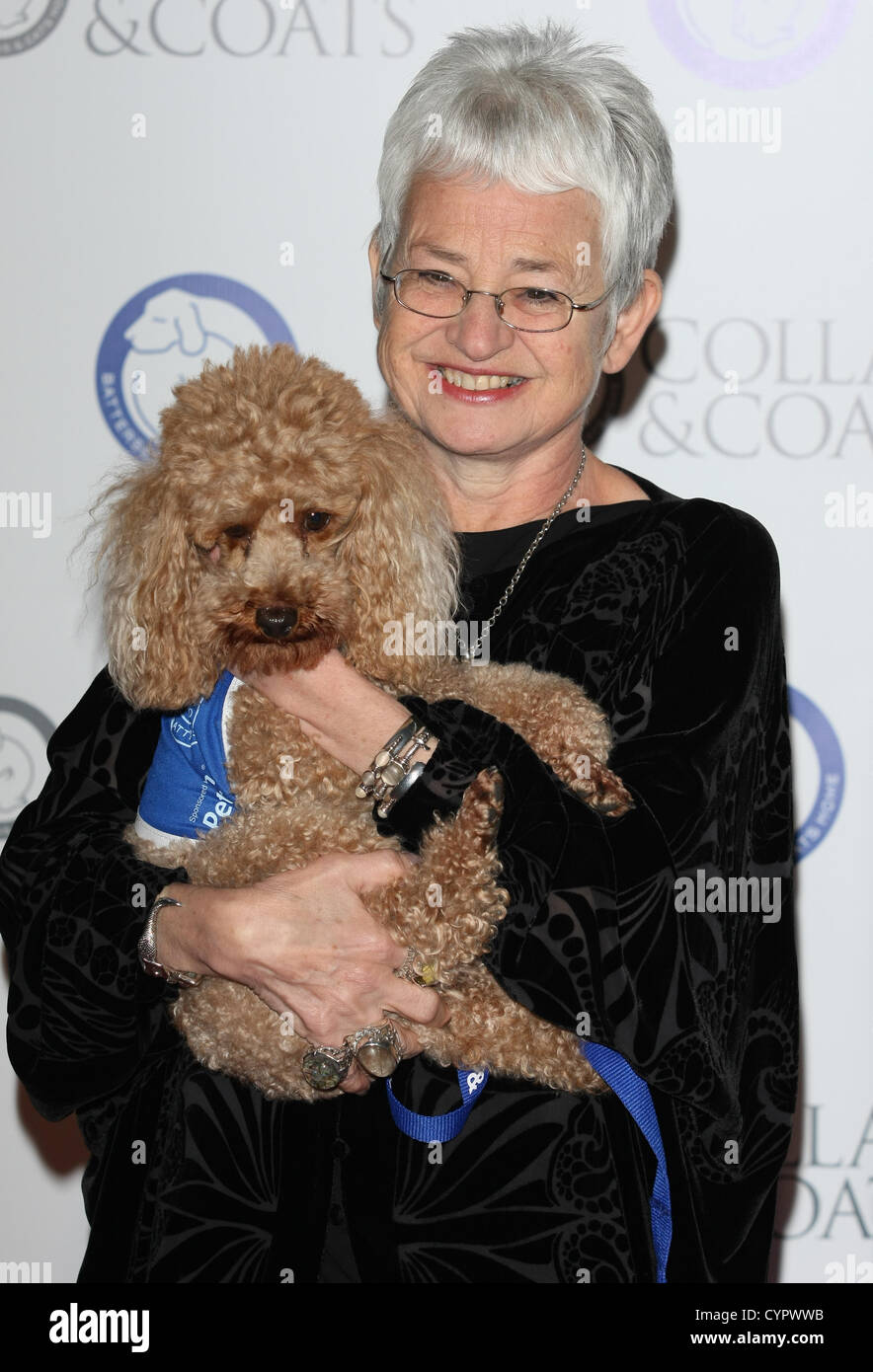 DAME JACQUELINE WILSON ET MANTEAUX COLLIERS BAL DE GALA LONDON ENGLAND UK 08 Novembre 2012 Banque D'Images