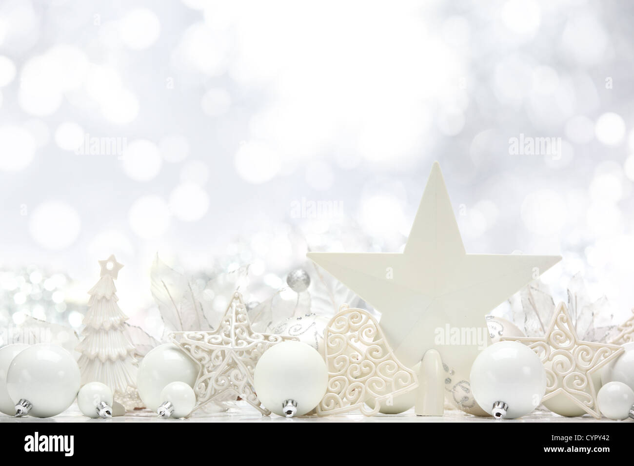 Décoration de Noël sur fond abstrait. Banque D'Images