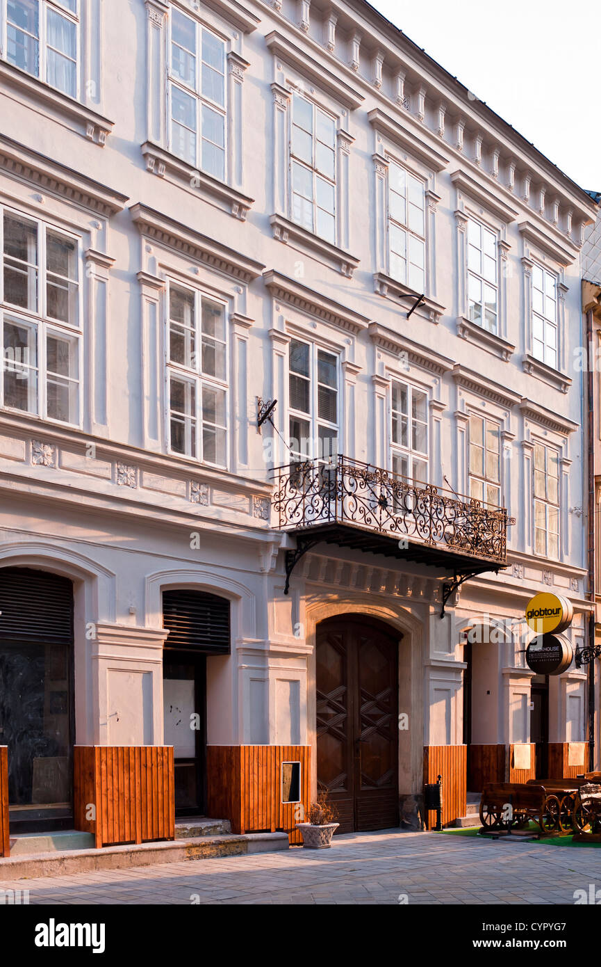 Ornate building, dans la vieille ville, Bratislava Banque D'Images