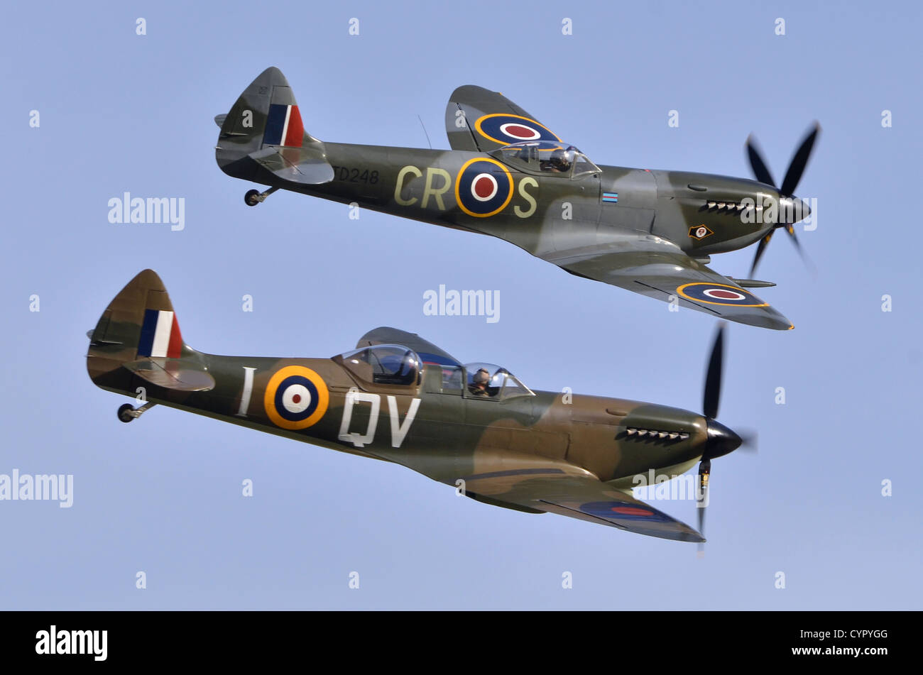Supermarine Spitfire Hawker Hurricane avion vide Anniversaire Fête des Pères Carte