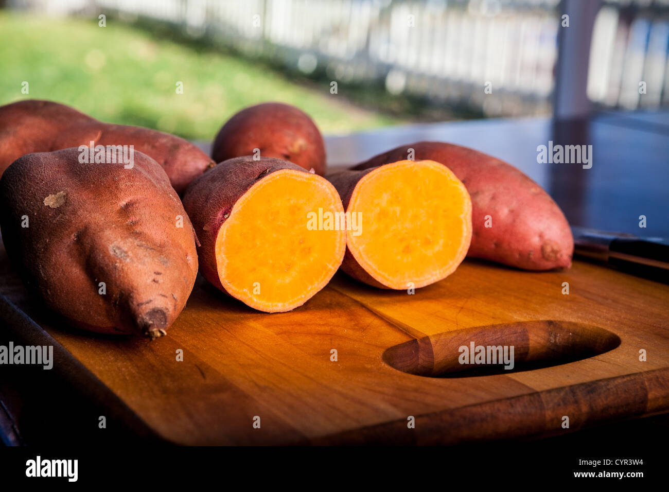 Les patates douces ou l'Igname Banque D'Images