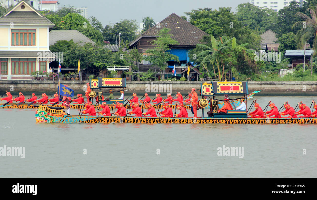 La Barge Royale Procession, Bangkok, Thaïlande 2012 Banque D'Images