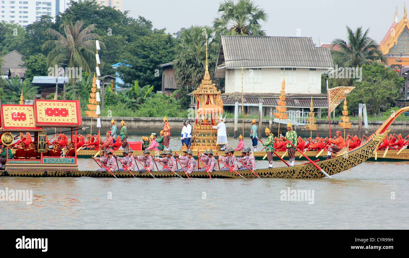 La Barge Royale Procession, Bangkok, Thaïlande 2012 Banque D'Images