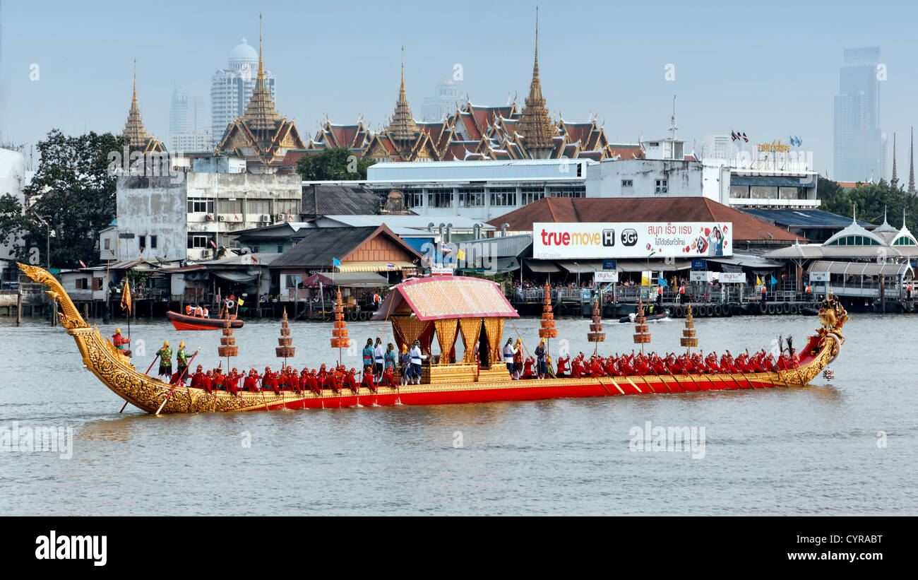 La Barge Royale Procession, Bangkok, Thaïlande 2012 Banque D'Images