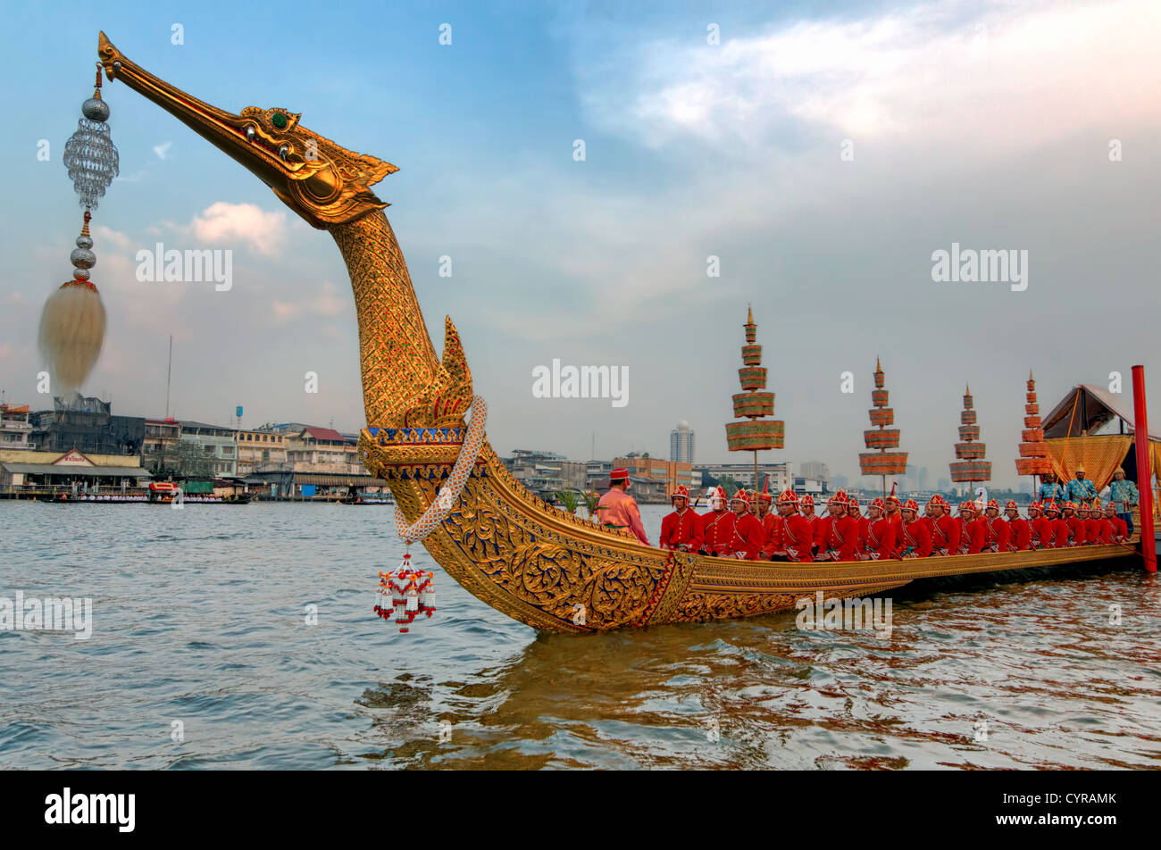 La Barge Royale Procession, Bangkok, Thaïlande 2012 Banque D'Images