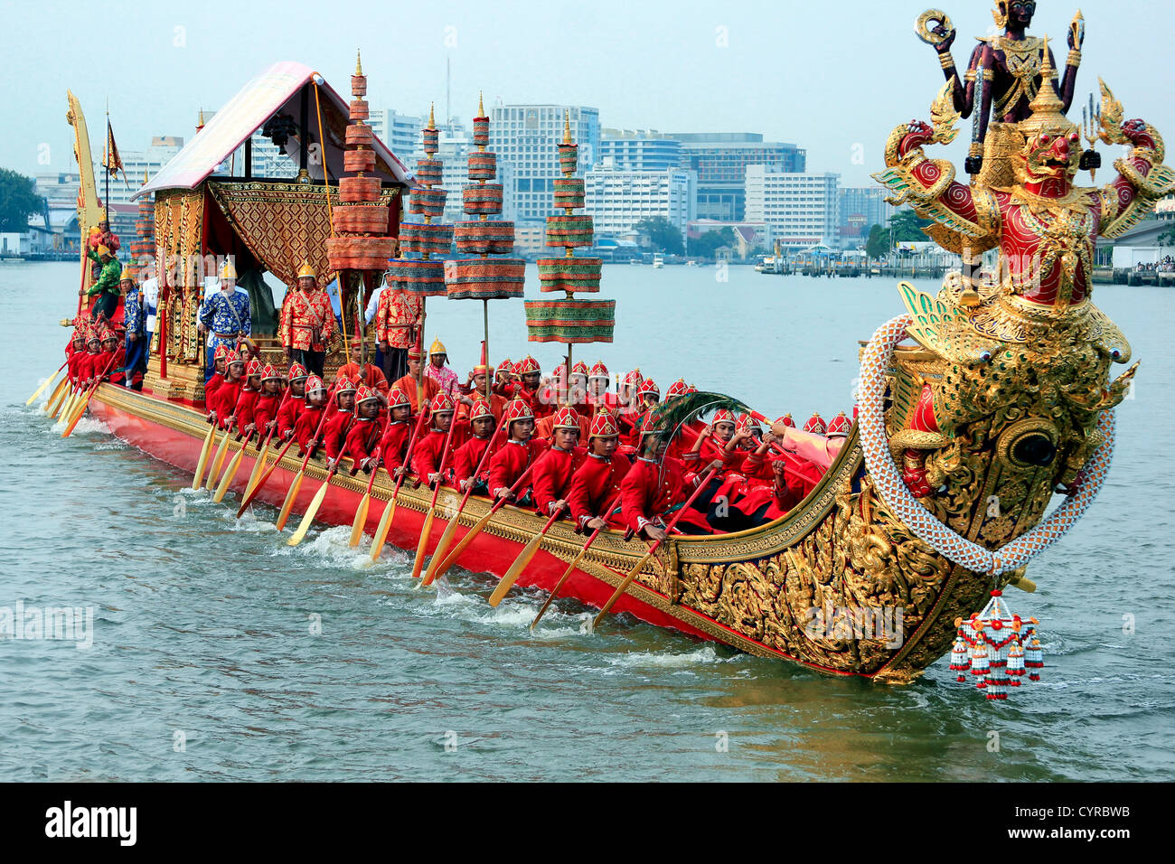 La Barge Royale Procession, Bangkok, Thaïlande 2012 Banque D'Images