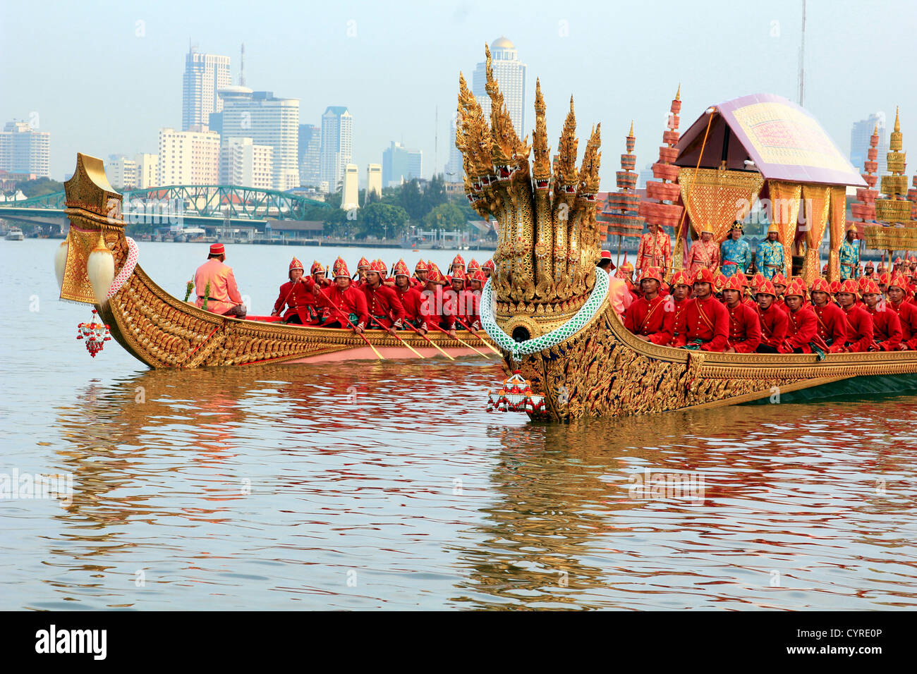 La Barge Royale Procession, Bangkok, Thaïlande 2012 Banque D'Images