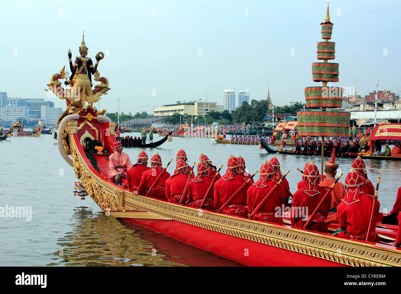 La Barge Royale Procession, Bangkok, Thaïlande 2012 Banque D'Images