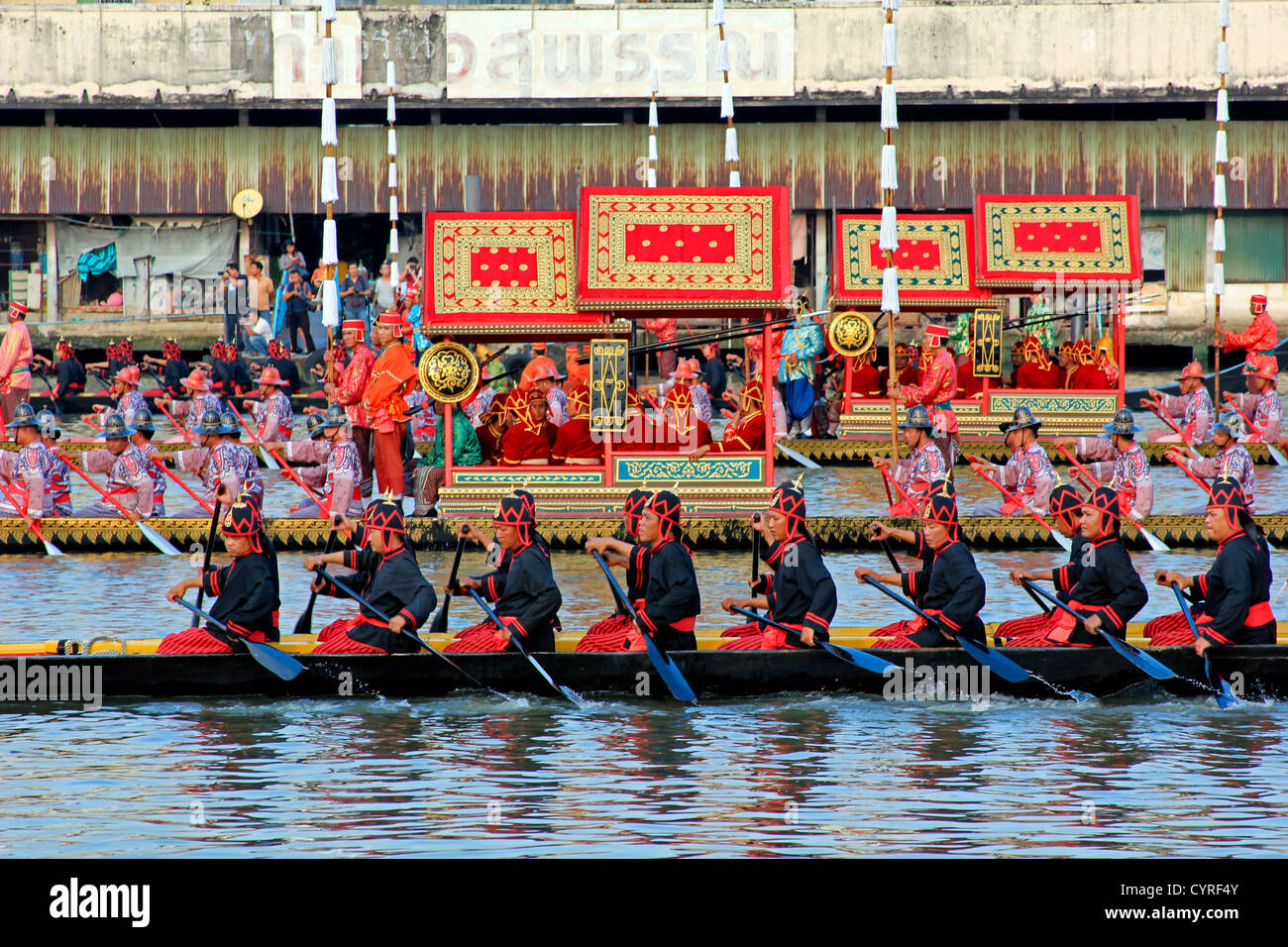 La Barge Royale Procession, Bangkok, Thaïlande 2012 Banque D'Images