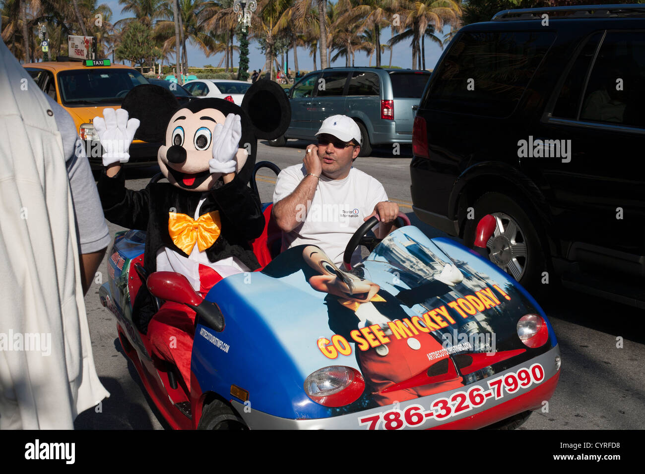 Micky Mouse à Miami Banque D'Images