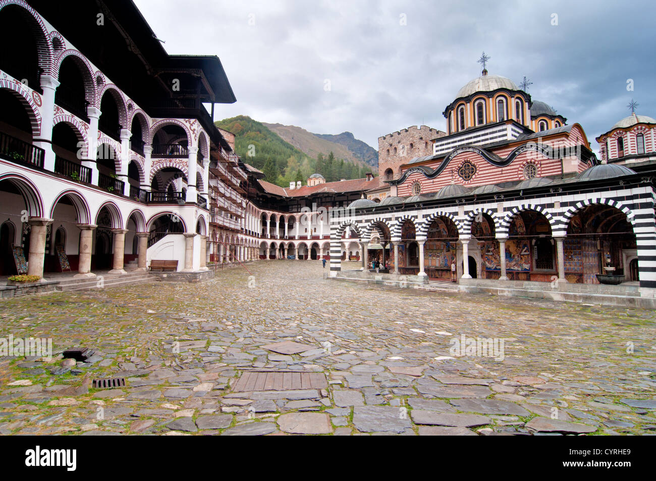Monastère de Rila en Bulgarie Banque D'Images