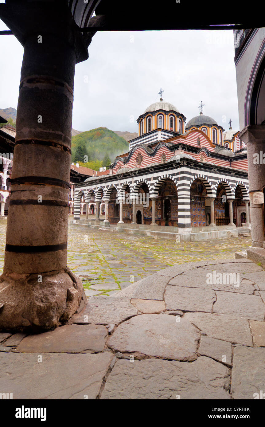 Monastère de Rila en Bulgarie Banque D'Images