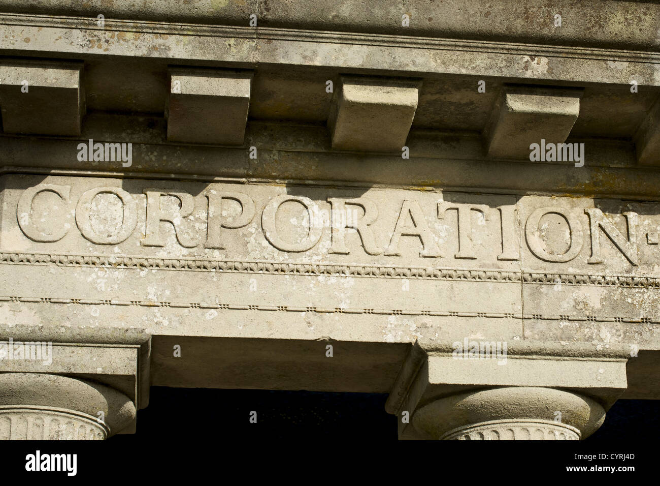 Corporation de la Ville de Pierres Reigate toit de la folie façon Northdowns Memorial Inglis à Reigate Hill dans le Surrey Banque D'Images