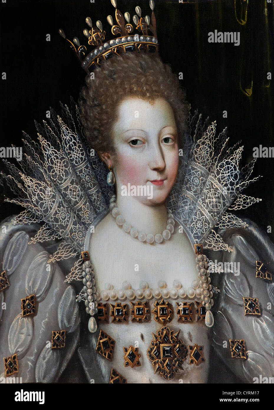 LOUISE MARGUERITE DE LORRAINE, PRINCESSE DE CONTI 1600 - 1610 École française France Banque D'Images