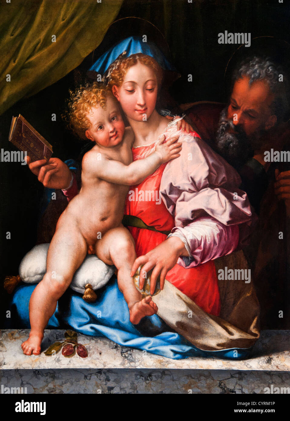 La Sainte Famille par Perino del Vaga, Pietro Buonaccorsi 1501-47 Italie Italien Banque D'Images