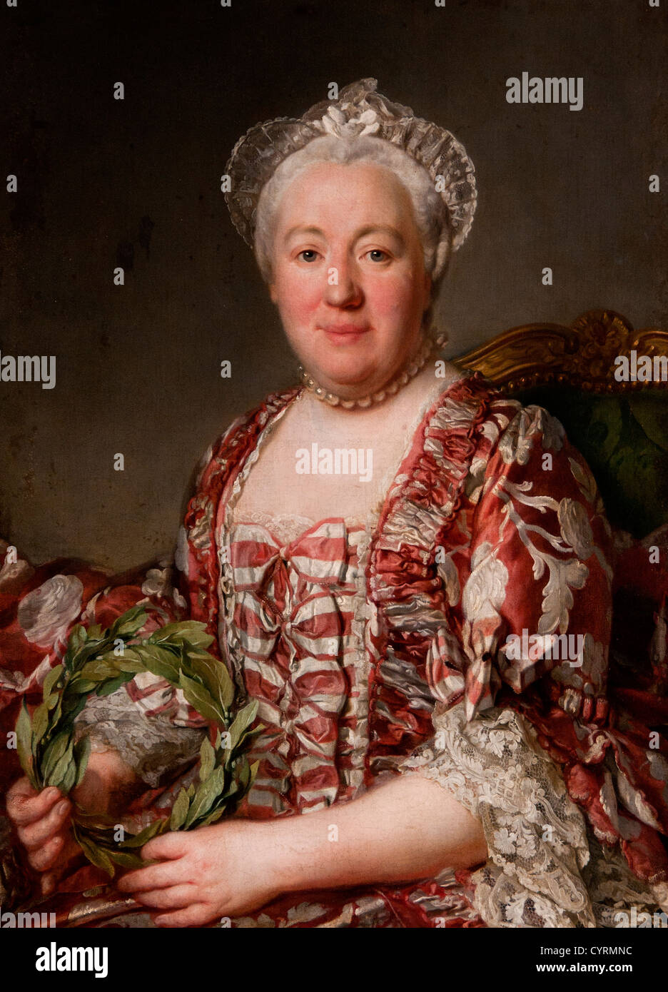 Portrait de madame Denis 1712-90 par lenfant, 1725-1802 France French Banque D'Images