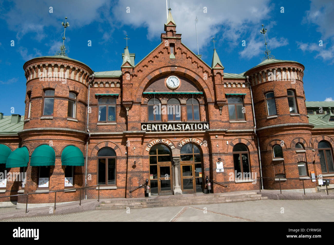 La gare de boras suède des stations de transport public suédois de l'architecture des bâtiments centralstation Banque D'Images