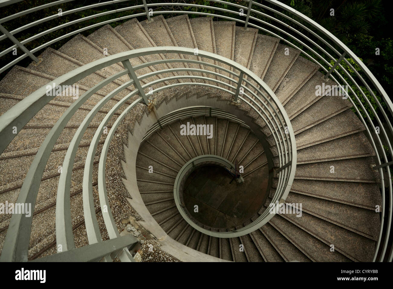 Escaliers en spirale Banque D'Images