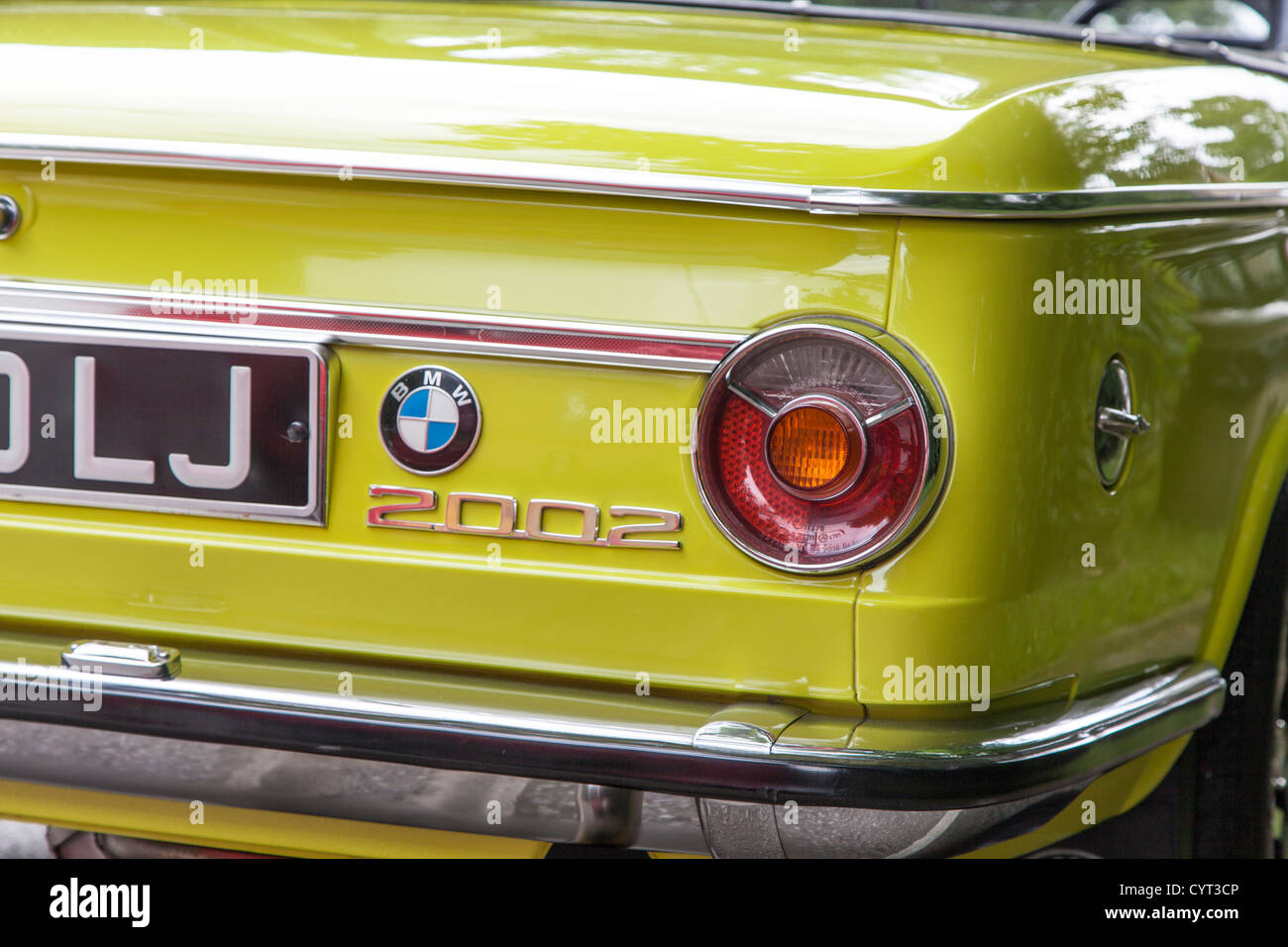 1975 modèle BMW Bauer 2002 Cabriolet Targa. Détail. Seulement 1 963 ont été produits. Banque D'Images