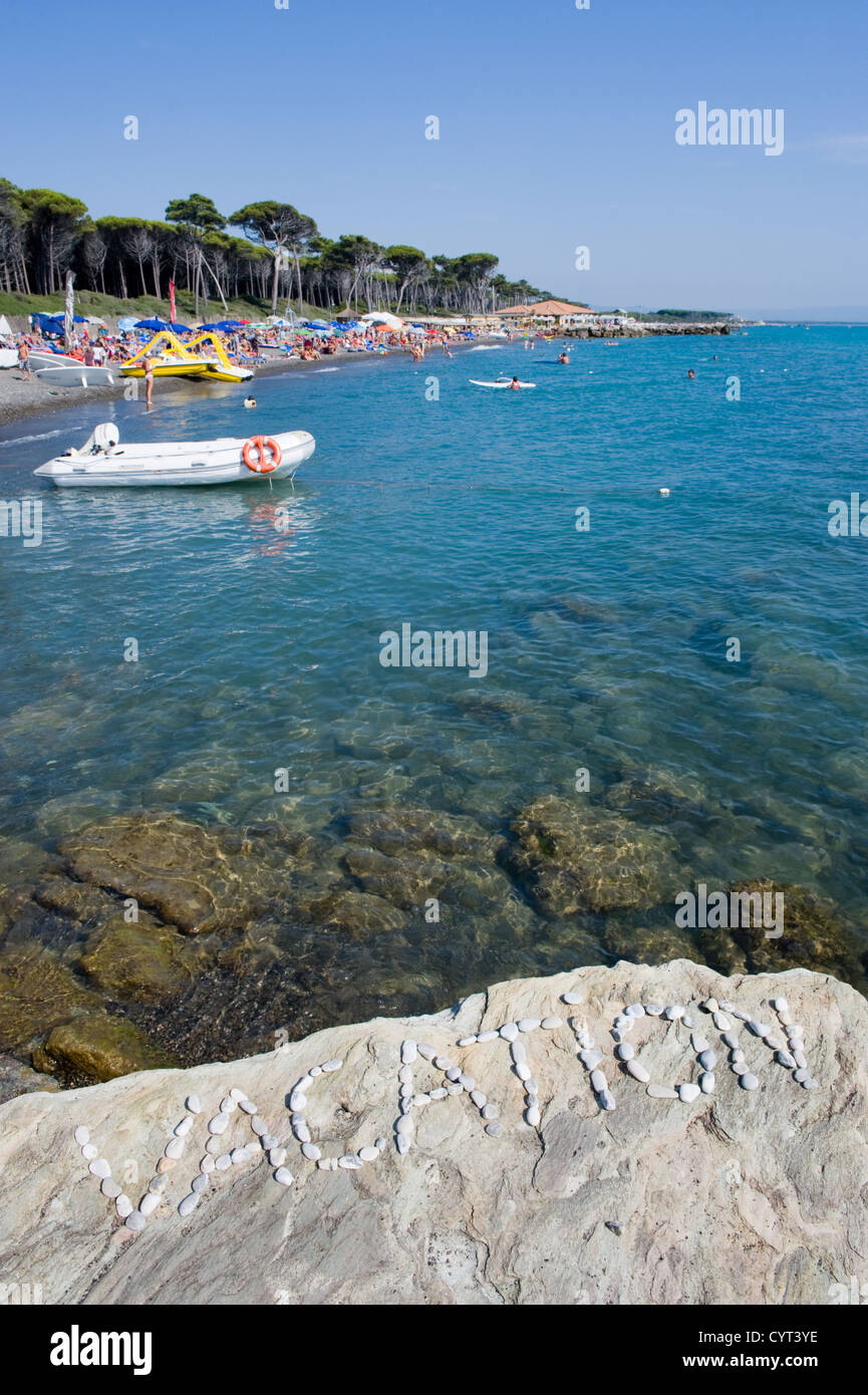 Vacances à la côte de la mer Méditerranée en Italie Banque D'Images