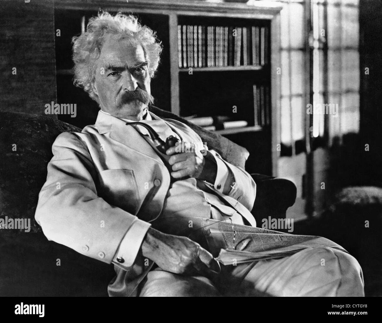 Le romancier Mark Twain Banque D'Images