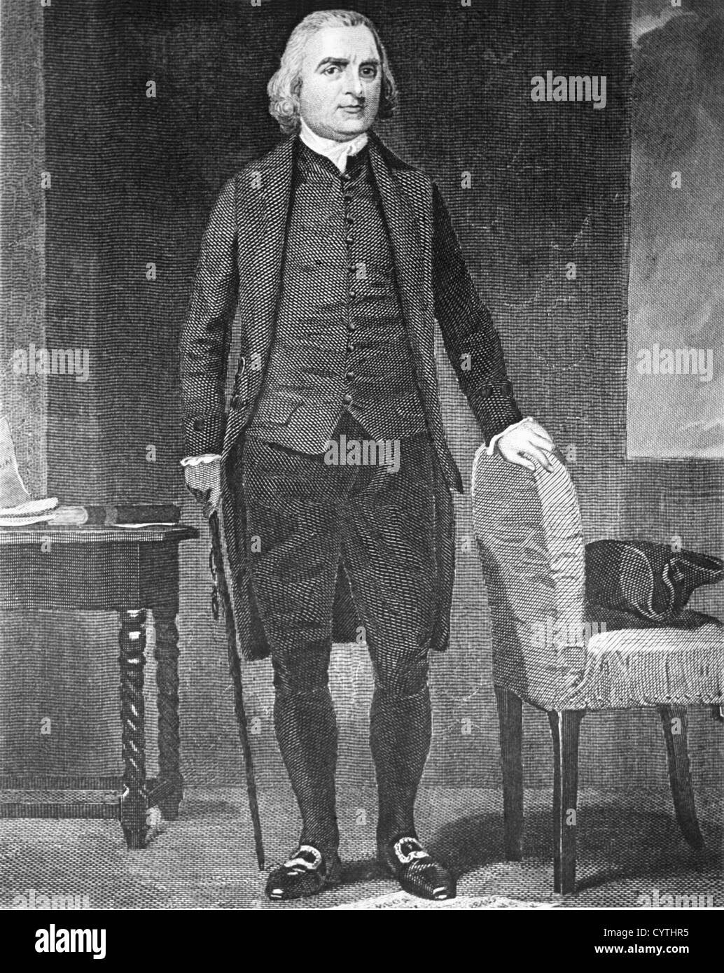 Samuel Adams, homme d'état américain Banque D'Images