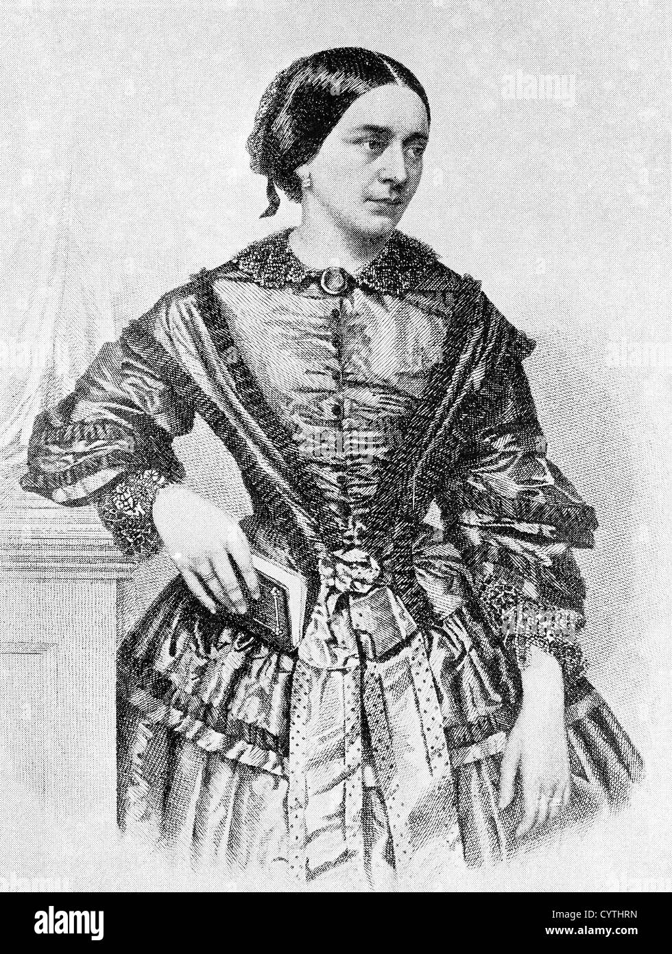 Clara Schumann, épouse de Robert Schumann Banque D'Images