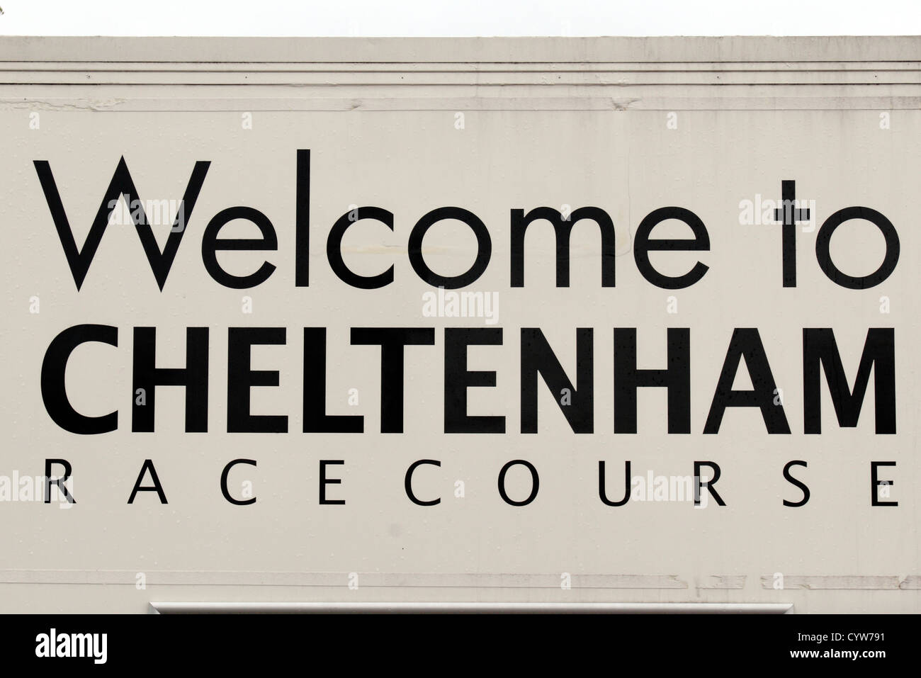 À l'Hippodrome de Cheltenham, Gloucestershire, Royaume-Uni. Banque D'Images