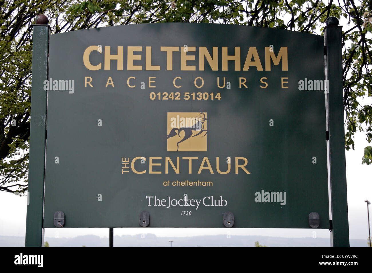 À l'Hippodrome de Cheltenham, Gloucestershire, Royaume-Uni. Banque D'Images