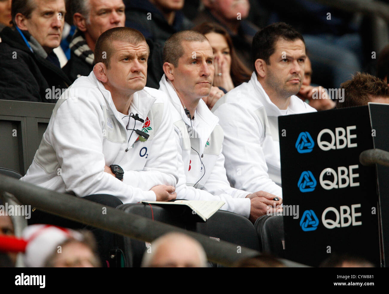 STUART GRAHAM LANCASTER ROWNTR V ANGLETERRE TWICKENHAM MIDDLESEX ANGLETERRE RU FIDJI 10 Novembre 2012 Banque D'Images