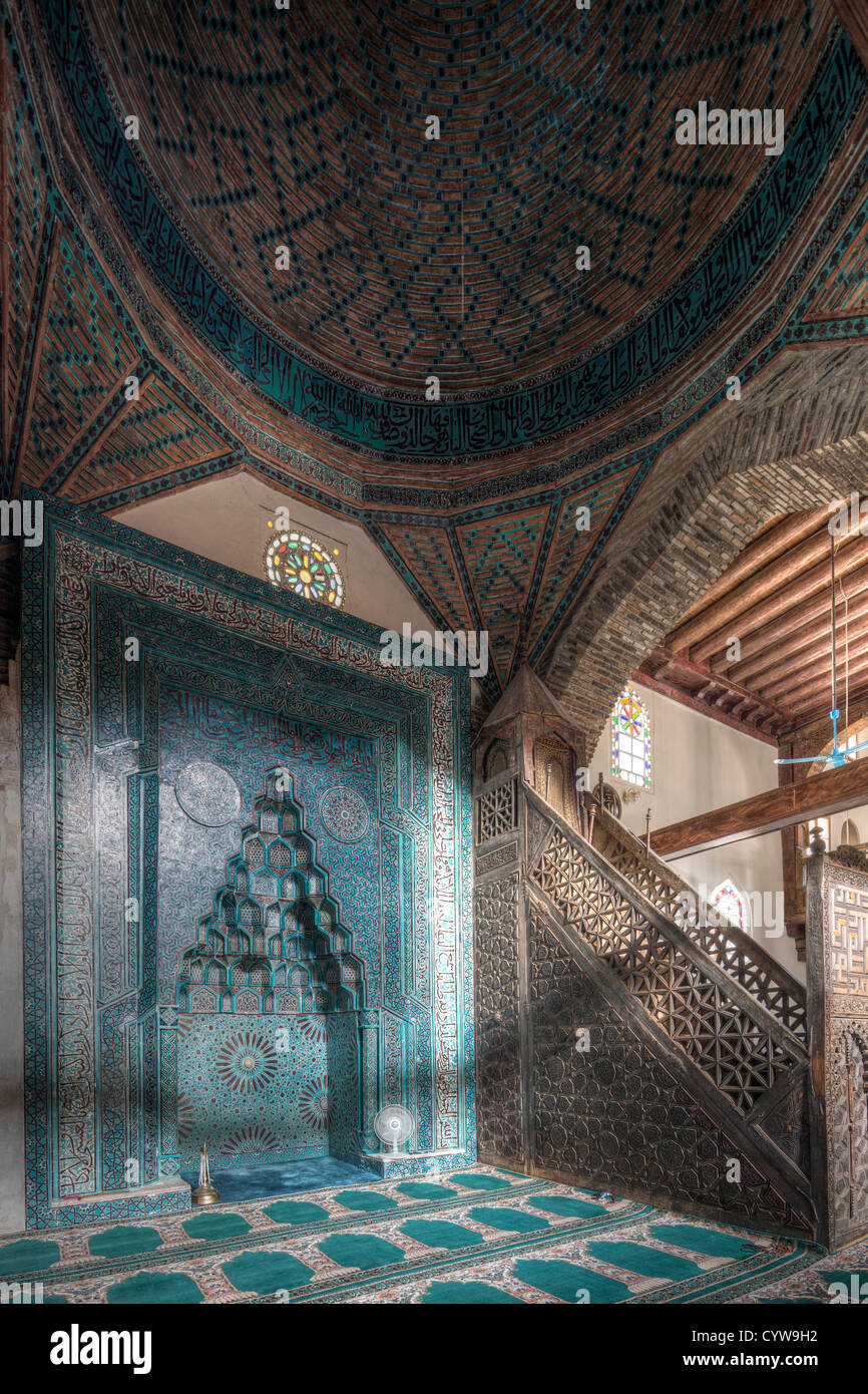 Mini-dôme et mihrab, Esrefoglu Cami, Beyshehir, Turquie Banque D'Images