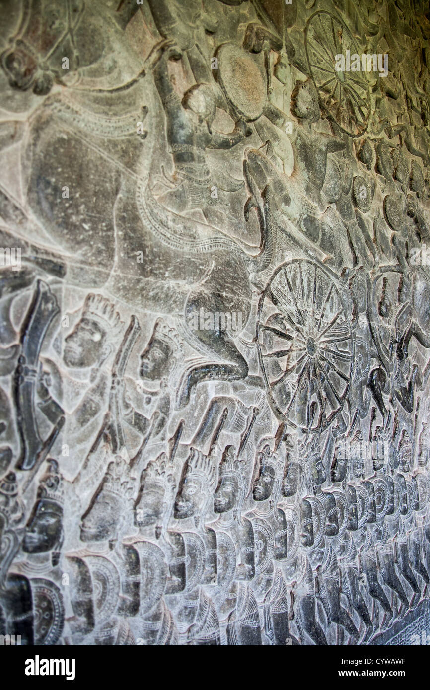 Angkor Wat, Site du patrimoine mondial de l'UNESCO, Angkor, la Province de Siem Reap, Cambodge, Indochine, Asie du sud-est Banque D'Images