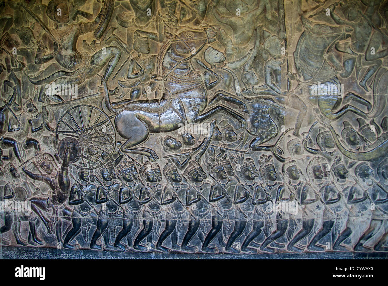 Angkor Wat, Site du patrimoine mondial de l'UNESCO, Angkor, la Province de Siem Reap, Cambodge, Indochine, Asie du sud-est Banque D'Images