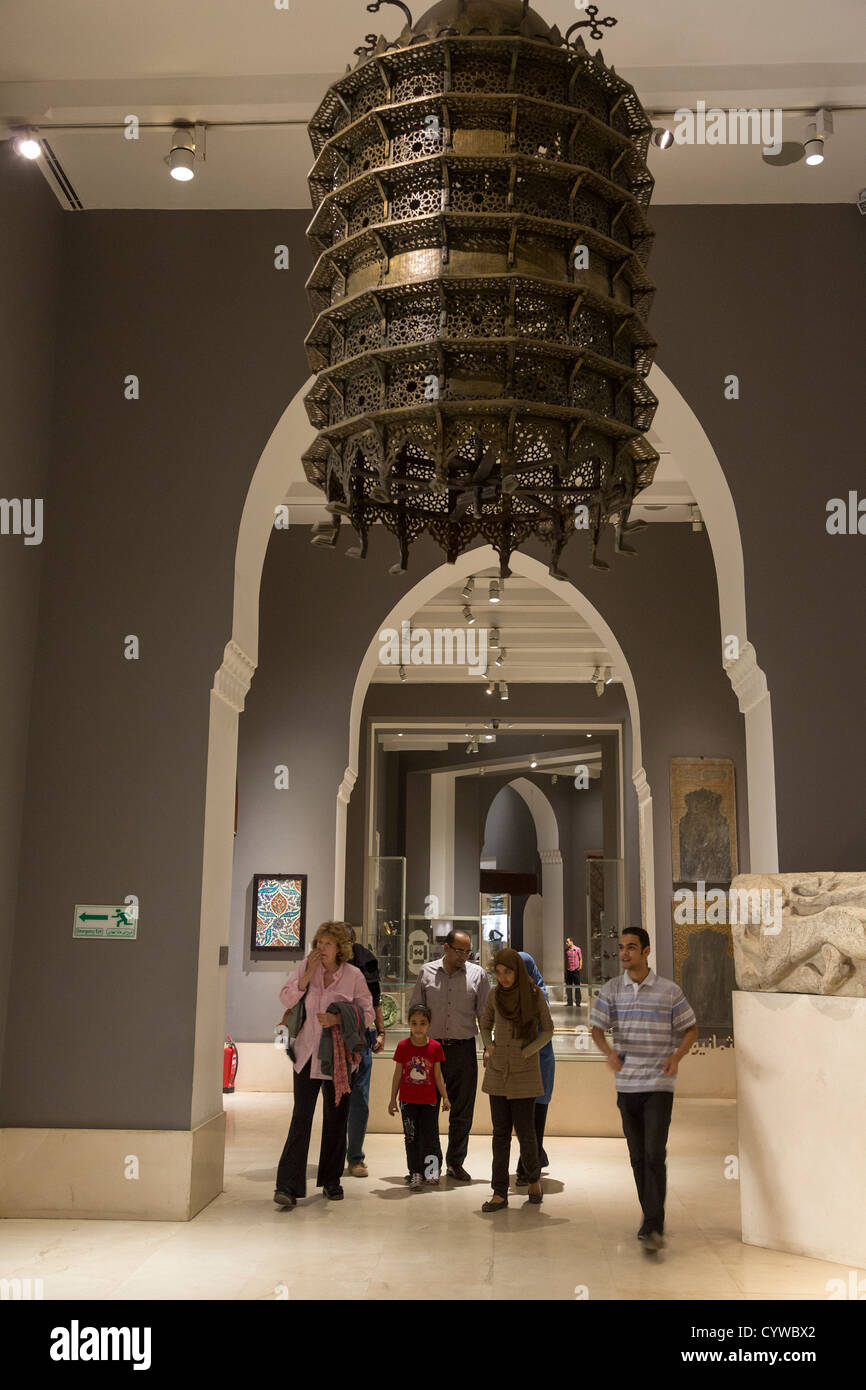 Intérieur du Musée d'art islamique, Le Caire, Egypte Banque D'Images