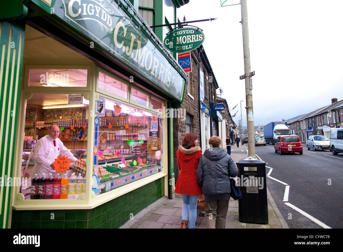 Treorchy ville, dans la région de la vallée de la côte du sud du Pays de Galles, Royaume-Uni Banque D'Images