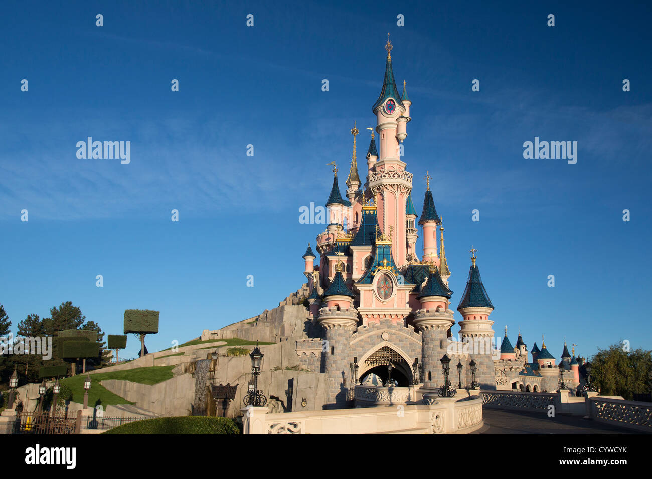 Du Château de La Belle au bois dormant, Disneyland Paris (Euro Disney) Banque D'Images