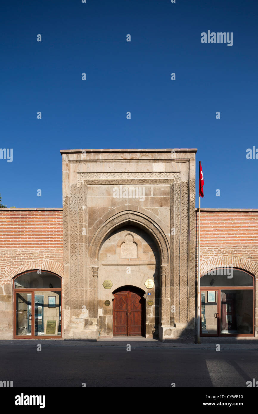 Entrée de khanqah Sahib complexe Ata, Konya, Turquie Banque D'Images